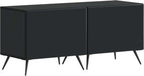 vidaXL 5 Τεμάχια LED Τηλεοπτικού Ντουλαπιού Μαύρο Επεξεργασμένο Ξύλο