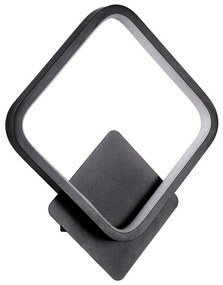 Φωτιστικό Τοίχου - Απλίκα Lena 61079 Led 12W 25x5,5x29,5cm Black GloboStar Aluminium