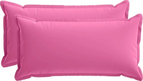 vidaXL Κάλυμμα Μαξιλαριού 2 τμχ. HOUTEN Ροζ 40 x 80 cm Πολυεστέρας