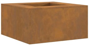 vidaXL Τζάκι Τετράγωνο 80x80x40 εκ. από Ανοξείδωτο Χάλυβα