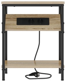 vidaXL Κομοδίνο Sonoma Δρυς 38 x 30 x 48 εκ. Επεξεργασμένο ξύλο