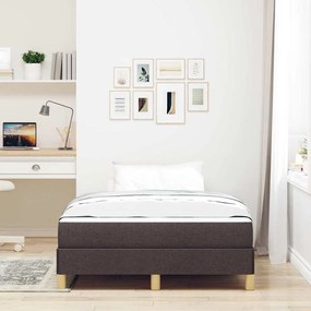 vidaXL Κρεβάτι με ελατήρια Καφέ 120 x 200 cm