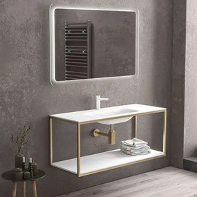Βάση Νιπτήρα New Sospeso NEWB120O 120×46×50cm Gold Karag Stainless Steel