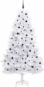 vidaXL Τεχνητό Χριστουγεννιάτικο Δέντρο με Άξονα με βάση Λευκό 270 cm