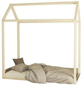 Παιδικό κρεβάτι Palace ξύλο πεύκου φυσικό 70x140εκ Υλικό: PINE WOOD 197-000082