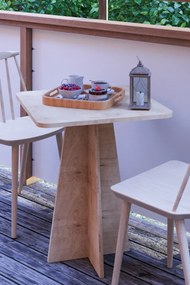 Stewehome Τραπέζι φαγητού μοντέρνο σταθερό τετράγωνο 60x60 cm