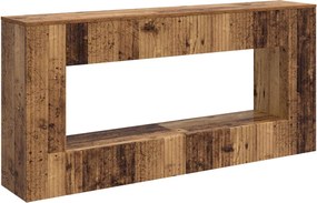 vidaXL Τραπέζι κονσόλας Παλιό ξύλο 155 x 29 x 74 εκ.