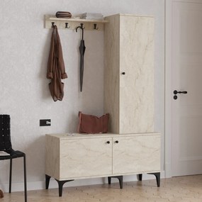Hall Stand Lex - Travertine Travertine