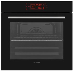 Hyundai HBIO22-75/3 TH-BX Εντοιχιζόμενος Φούρνος άνω Πάγκου 78lt χωρίς Εστίες Π59.5εκ., Μαύρος (4 έτη εγγύηση)