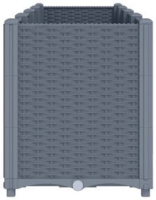 Ζαρντινιέρα Κήπου Μπλε Γκρι 160x40x53 εκ. Πολυπροπυλένιο 367856