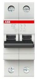 Αυτόματη Ασφάλεια SH202-B40 Γκρι 40Α Καμπύλη Β 6kA SH200 73416 ABB 73416