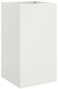 Ζαρντινιέρα Λευκή 42x38x75 εκ. από Χάλυβα Ψυχρής Έλασης - Λευκό