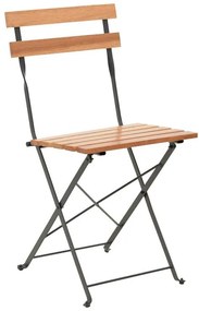 Σετ Κήπου Τραπεζαρία Pometia 3 τεμ Ξύλο - Μέταλλο 55x54x72εκ. 55x54x72 εκ.
