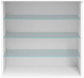 vidaXL Μπουφές με Φώτα LED Λευκός 60,5 x 37 x 67 εκ.