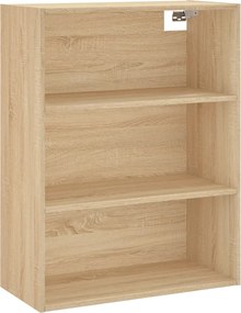 vidaXL Ντουλάπι Sonoma δρυς 69,5 x 34 x 180 εκ. από Επεξεργασμένο Ξύλο