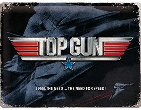 Μεταλλική πινακίδα Top Gun - The Need for Speed - Tomcat, (40 x 30 cm)