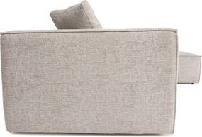 Corner Sofa Lora (L1-O1-1R-POUFFE ) - Mocha Mocha