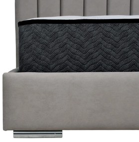 Επενδυμένο Κρεβάτι Udine Fylliana Μπέζ Διπλό 160x200 εκ. 167x214x115 εκ.