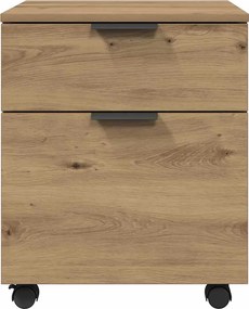 Κινητό ντουλάπι αρχείων vidaXL με τροχούς Artisan Oak