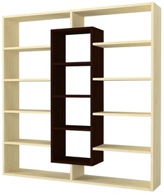 Βιβλιοθήκη Ample 731WAT3604 125x22x135,7cm Natural-Wenge