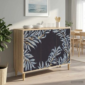 vidaXL Πλαϊνό γραφείο DOKKUM Sonoma 102 x 33 x 75 εκ.