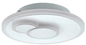 Eglo Cadegal Μοντέρνα Μεταλλική Πλαφονιέρα Οροφής με Ενσωματωμένο LED σε Λευκό χρώμα 20cm 33942