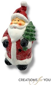 Πήλινος Άι-Βασίλης με φως