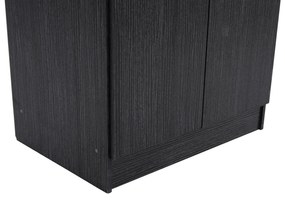 Παπουτσοθήκη DAYANNA Ξύλινη Δίφυλλη με 6 Ράφια Zebrano 60x43x180.5 εκ. 60x43x180.5 εκ.