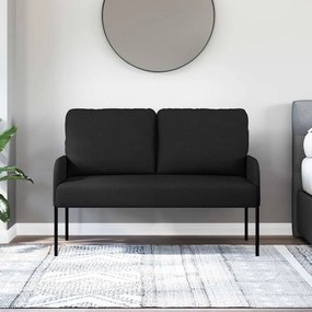 vidaXL Καναπέδες με μαξιλάρι 110cm Μαύρο Κόντρα πλακέ