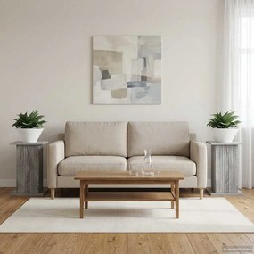 vidaXL Βάση φυτών 2 pcs Γκρι Sonoma 30,5 x 30 x 43 εκ