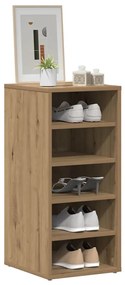 vidaXL Παπουτσοθήκη Τεχνίτης Δρυς 32x35x70 εκ. από Επεξεργασμένο Ξύλο