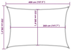 Πανί Σκίασης Κρεμ 2,5 x 4 μ. από HDPE 160 γρ./μ²  - Κρεμ