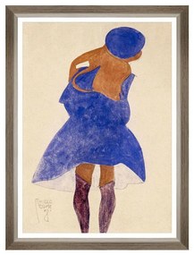Κάδρο Standing Girl FA13440 50x70cm Multi MindTheGap Vertical Wood, Glass