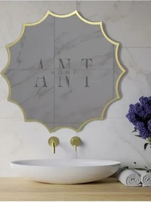 Stewehome Ασύμμετρος καθρέφτης τοίχου από γυαλί 60x60 cm