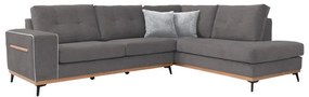 Corner Sofa Sebastian Fylliana Right Corner Grey 280x220 cm