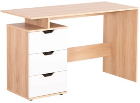 ΓΡΑΦΕΙΟ ΜΕ ΣΥΡΤΑΡΙΑ COLT HM18291 ΜΕΛΑΜΙΝΗ ΣΕ ΛΕΥΚΟ-SONAMA 120x53x75Υεκ.