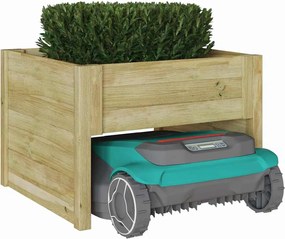 vidaXL Γκαράζ Χλοοκοπτικού Καφέ 79 x 73 x 56 εκ