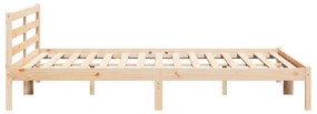 vidaXL Κρεβάτι με Κεφαλάρι 180x220 εκ. Μασίφ Ξύλο Πεύκου