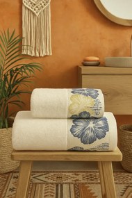 Stewehome Σετ 2 τεμαχίων πετσέτες μπάνιου με εκτύπωση 70x140 cm