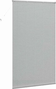 vidaXL Βενετσιάνικες Ρόδες Ασημί 220 x 125 εκ Αλουμίνιο