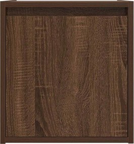 vidaXL Κομοδίνο Επιτοίχιο Καφέ Δρυς 38x34x40 εκ.