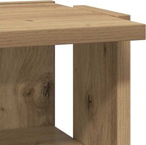 vidaXL Παπουτσοθήκη Χρώμα Αρτισιανή Δρυς 28x27x102 εκ. Επεξ. Ξύλο