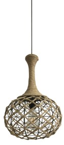 Φωτιστικό Οροφής  HM7 REP PENDANT LAMP BLACK METAL &amp; ROPE Z3 - 51W - 100W - 77-3612