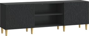 vidaXL Ντουλάπι TV 150 x 31 x 50 εκ. Μαύρο Επεξεργασμένο Ξύλο