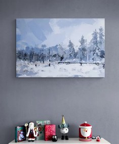 Εικόνα χιονιού στο δάσος - 60x40