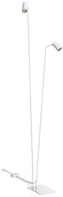 Φωτιστικό Δαπέδου Mono 7715 2xGU10 10W 212cm White-Gold Nowodvorski Μέταλλο,Πλαστικό