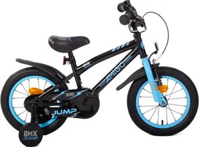 BMX Jump 14 Inch 22,5 cm Boys Coaster Brake BlackBlueAMIGO