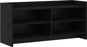 vidaXL Ντουλάπι TV 100 x 33 x 47 εκ Μαύρη Δρυς Επεξεργασμένο Ξύλο