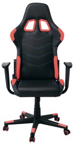 Πολυθρόνα BF9150 Gaming Διευθ/ντή Pvc Μαύρο/Κόκκινο