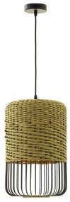 Κρεμαστό Φωτιστικό Οροφής Ε27 40W Φ27CM Paper Rope Πλέγμα Sunlight-ALISA-L-GR-Πράσινο ALISA-L-GR